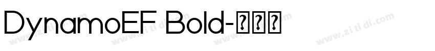 DynamoEF Bold字体转换